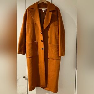 Brick Orange Oversized Coat